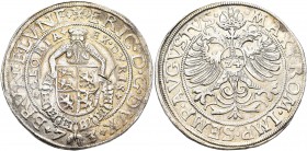 Altdeutschland und RDR bis 1800: Braunschweig-Calenberg, Erich der Jüngere 1545-1584: Taler 1573 (Reichstaler 24 Groschen) mit Titel Maximilian. Wilde...