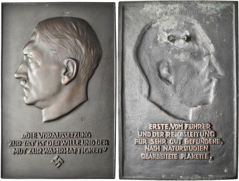 Medaillen Deutschland: Drittes Reich: Bronzeplakette o.J. (v. Heinrich Moshage) ...