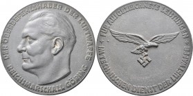 Medaillen Deutschland: Drittes Reich: Große Bleimedaille 1933, unsigniert. Av: Reichsmarschall Göring, Der Oberbefehlshaber der Luftwaffe, Rv: Reichsa...