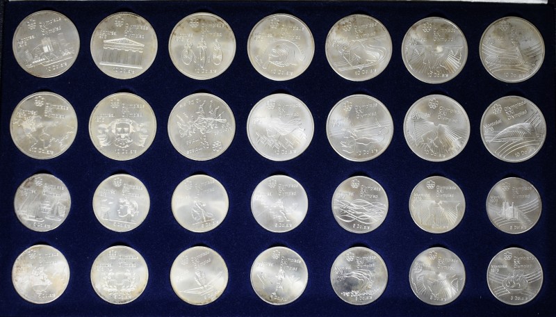 Kanada: Olympische Spiele Montreal 1976: 14 x 5 Dollars sowie 14 x 10 Dollars Ge...