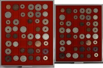 Palästina: Lot 43 Münzen von 1 Mil bis 100 Mils aus Palestina 1927-1946. Sauber nach Jahrgängen und Nominalen gesammelt. Dabei auch bessere Jahrgänge ...