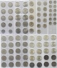Europa: Ein Album mit 132 Münzen, bis auf 15 Stück lauter Silbermünzen überwiegend aus Europa. Dabei CR, Österreich (Österreich-Ungarn) und viel Schwe...