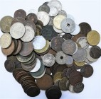 Frankreich: Schachtel mit über 150 Münzen überwiegend aus Frankreich, dabei auch sporadisch Europa / Österreich Ungarn / RDR gesichtet. Alte Stücke um...