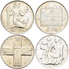 Schweiz: Lot 24 x 5 CHF Gedenkmünzen, überwiegend aus CN, dabei aber auch 5 CHF 1936, 1948 und 1963 aus Silber. Fast alle Münzen mit Echtheitszertifik...