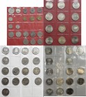 Deutschland: Album mit 95 Münzen, überwiegend 5 DM und 10 DM, bisschen RDR (darunter Taler 1841 aus Braunschweig, AKS 78) und ausländische Münzen.
 [...