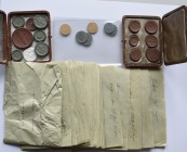 Deutschland: 1918/1921, Sammlung von ca. 75 anscheinend verschiedenen Notmünzen aus deutschen Gefangenenlagern, materialbedingt teils Korrosionsmängel...