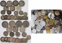 Deutschland: Kleines Lot diverser Münzen aus Deutschland, dabei Kaiserreich (darunter 11 Silbermünzen 2er, 3er und 5er), Kleingeld der Weimarer Republ...