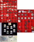 Deutschland: Diverse Münzen aus Deutschland ab ca. 1800. Lindnerbox überwiegend mit Kleinmünzen wie Groschen, Heller oder Pfennige, teilweise bestimmt...