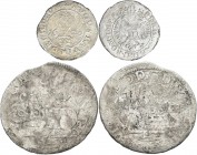 Altdeutschland und RDR bis 1800: Sammlung von 22 Kleinmünzen des RDR, dabei zum Beispiel: Augsburg, ½ Batzen 1620, mit Titel Kaiser Ferdinand II. und ...