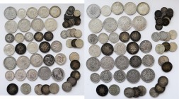 Deutschland 1871 - 1945: Lot Silbermünzen, ½ Mark bis 5 Mark aus dem Kaiserreich, dazu noch 3 Mark Vogelweide (J. 344), Krönungstaler 1861 (AKS 116) u...