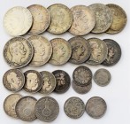 Deutschland 1871 - 1945: Kleines Lot diverser Münzen Kaiserreich und Drittes Reich, überwiegend Silbermünzen.
 [differenzbesteuert]