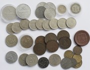 Deutschland 1871 - 1945: Lot 37 Münzen Kaiserreich - Weimarer Republik, überwiegend Kleinmünzen, dabei auch Danzig.
 [differenzbesteuert]
