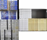 Bundesrepublik Deutschland 1948-2001: Umfangreiche Sammlung deutscher Kursmünzensätze in der höchsten Qualität polierte Platte der Jahre 1977 bis 1986...