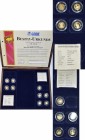 Medaillen: Lot 9 x Goldmedaillen in einer Gesamtbox aus der Serie ”Kostbarkeiten in Gold”. Dabei Motive von Persönlichkeiten wie Mozart, Adenauer oder...