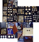 Medaillen alle Welt: Auf zwei Kartons verteilte Sammlung von diversen modernen Medaillen, überwiegend sehr teuer gekaufte ABO-Ware, zusammen ca. 280 S...