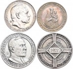 Medaillen Deutschland - Personen: Kleines Lot 3 Medaillen, dabei: 80 Geburtstag Hindenburg 1927, Randpunze Bayer. Hauptmünzamt von K. Goetz, Firmungsm...