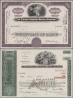 Alte Aktien / Wertpapiere: Zwei Alben mit über 100 Aktien / Wertpapieren, überwiegend USA ca. 1950-1980. Teilweise mehrfach vorhanden. Sehr hoher Ansc...