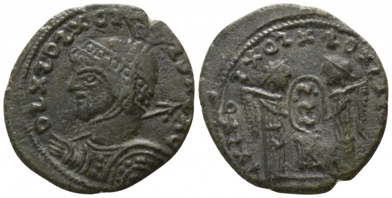 Imitation of Constantine circa AD 318. Imitating Siscia
Follis Æ

18mm., 2,60...