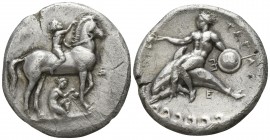 Calabria. Tarentum circa 340-335 BC. Nomos AR