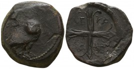Sicily. Agyrium circa 420-353 BC. Bronze Æ
