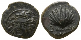 Sicily. Himera circa 412-409 BC. Trias Æ