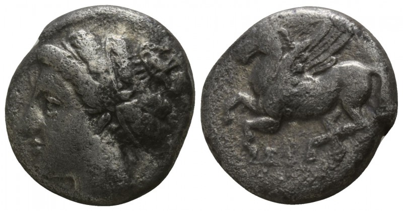 Sicily. Syracuse. Agathokles 317-289 BC, (struck circa 306/4-289 BC)..
Drachm A...