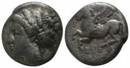 Sicily. Syracuse. Agathokles 317-289 BC, (struck circa 306/4-289 BC).. Drachm AR. Reduced Corinthian Standard.