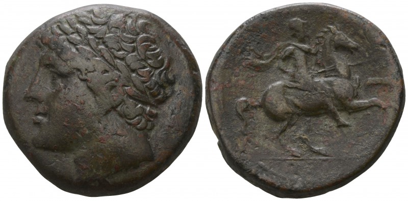 Sicily. Syracuse. Hieron II 275-215 BC.
Bronze Æ

26mm., 18,01g.

Diademed ...