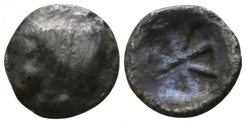 Sicily. Selinus circa 550-500 BC.
Litra AR

8mm., 0,57g.

Bull’s head left ...