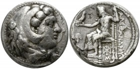 Kings of Macedon. Babylon. Alexander III "the Great" 336-323 BC. Struck under Stamenes or Archon, circa 324/3 BC.. Tetradrachm AR