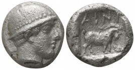 Thrace. Ainos circa 473-471 BC. Drachm AR