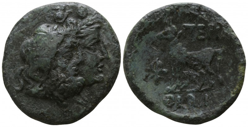 Thrace. Perinthos circa 250-200 BC.
Bronze Æ

21mm., 5,24g.

Jugate heads o...