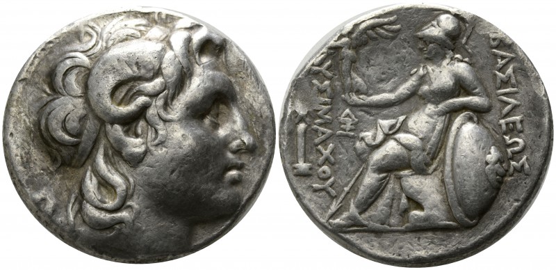 Kings of Thrace. Lampsakos. Lysimachos 305-281 BC, (struck circa 297-281 BC)..
...