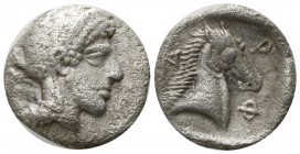 Thessaly. Pharsalos circa 400-344 BC. Obol AR