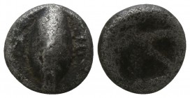 Boeotia. Orchomenos circa 500-480 BC. Obol AR