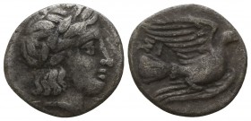 Sikyonia. Sikyon 350-330 BC. Obol AR
