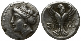 Paphlagonia. Sinope 410-375 BC. Hemidrachm AR