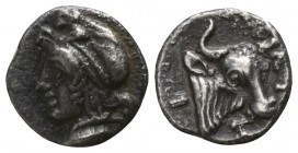 Mysia. Kyzikos circa 460-410 BC. Hemiobol AR