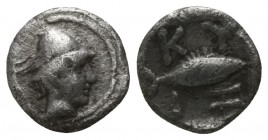 Mysia. Kyzikos circa 460-410 BC. Hemiobol AR