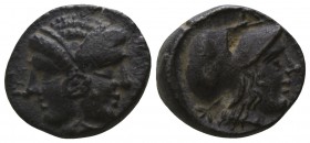 Mysia. Lampsakos circa 390-330 BC. Diobol AR