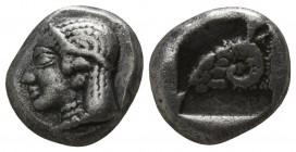 Troas. Kebren  circa 450 BC. Diobol AR