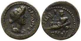 Aiolis. Temnos. Pseudo-autonomous issue circa AD 0-100. Agnos, magistrate (=Asinius Gallus, proconsul of Asia ?).. Bronze Æ