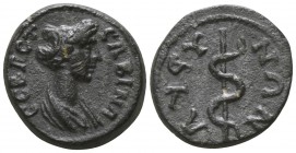 Lydia. Hyrkaneis. Sabina Augusta AD 128-137. Bronze Æ