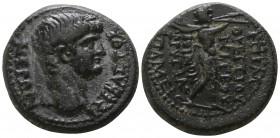 Phrygia. Apameia. Nero AD 54-68. M. Vettios Nigros, magistrate.. Bronze Æ