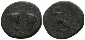 Mysia. Pergamon . Augustus, Tiberius and Livia AD 14-37. Bronze Æ