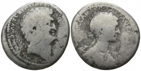 Seleucis and Pieria. Antioch. Mark Antony and Cleopatra circa 35 BC. Tetradrachm AR