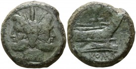Staff and Club series 208 BC. Etruria. As Æ