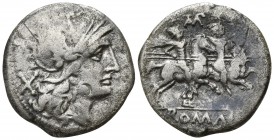 Cn. Baelius Tamphilus 194-190 BC. Rome. Denar AR