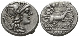 C. Valerius Flaccus 140 BC. Rome. Denar AR