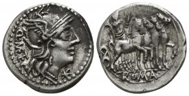 Q. Caecilius Metellus.  130 BC. Rome. Denar AR